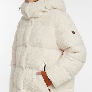 MONCLER Hainardia faux fur down coat